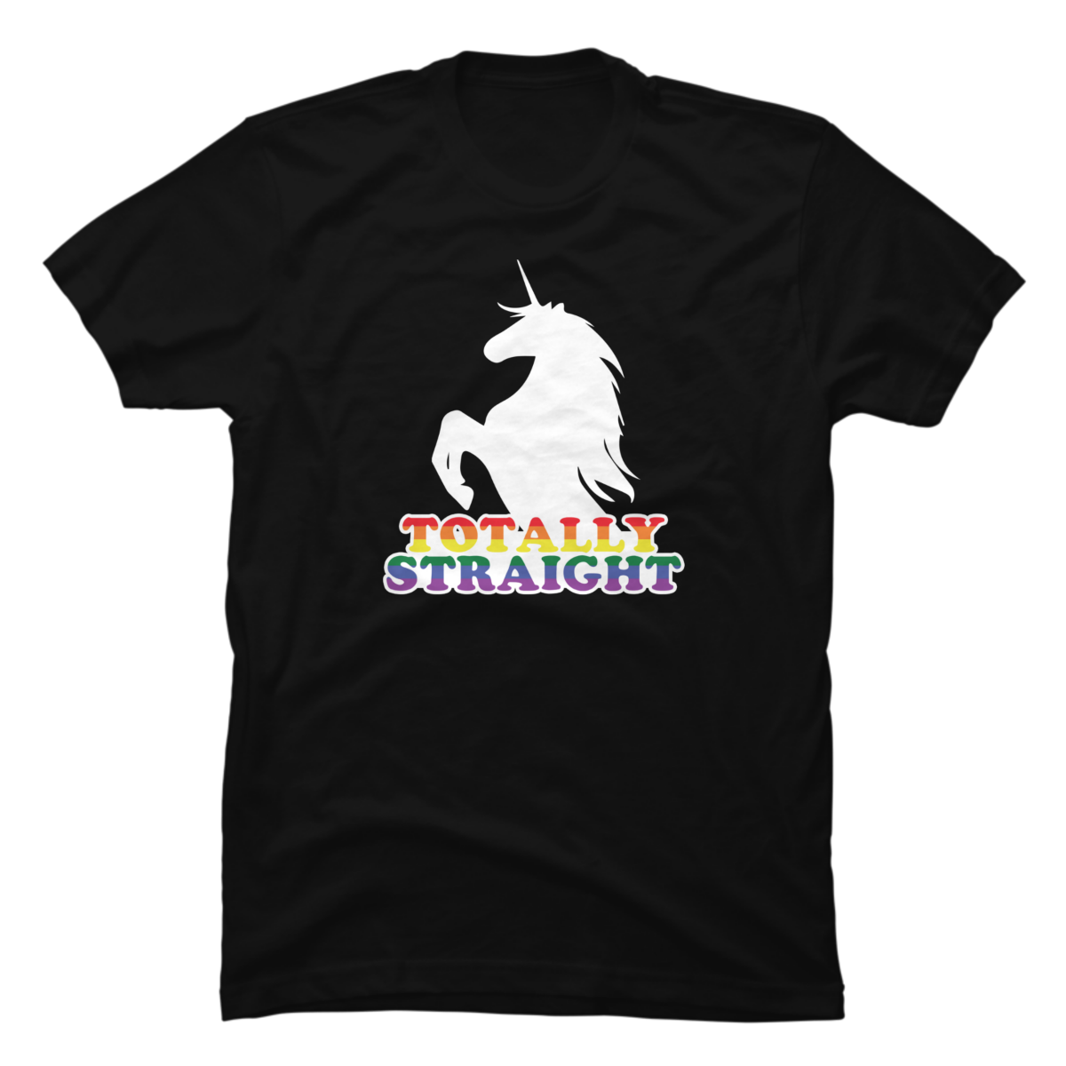 totally straight t shirt unicorn totally straight t shirt unicorn